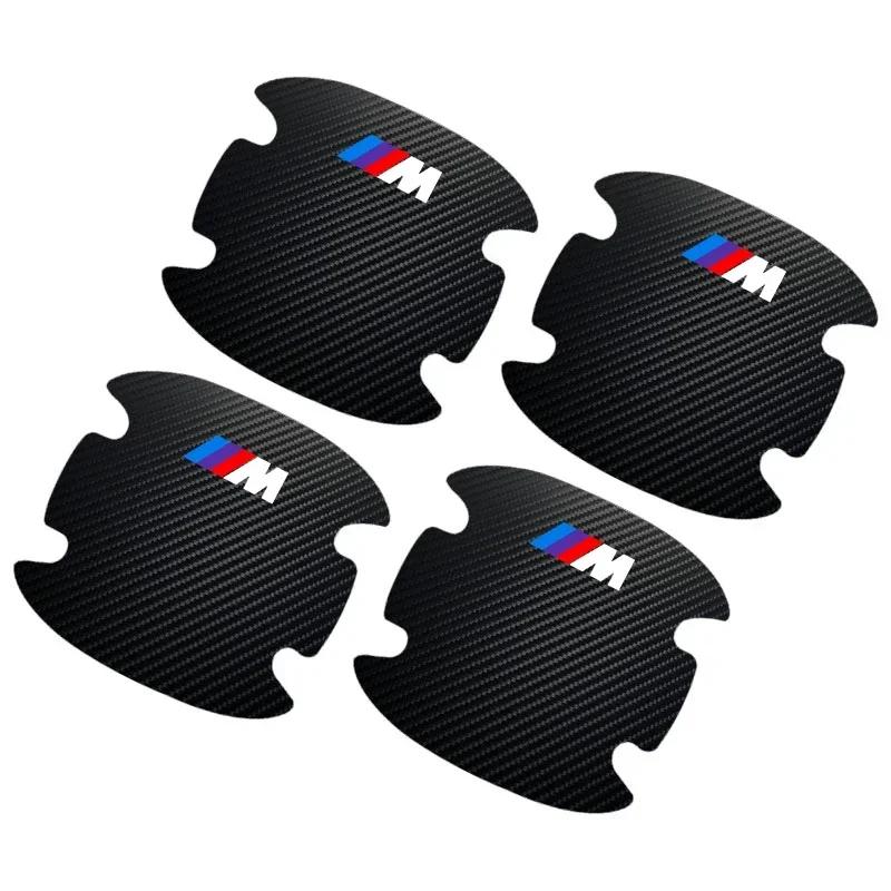 XXALI 1 4P/Set Car Door Handle Anti-scratch Sticker Carbon Fibre For BMW 320i 325i 320Li 325Li 330Li X7 X3 X4 X5 X6 E39 E60 E61 F10 f24