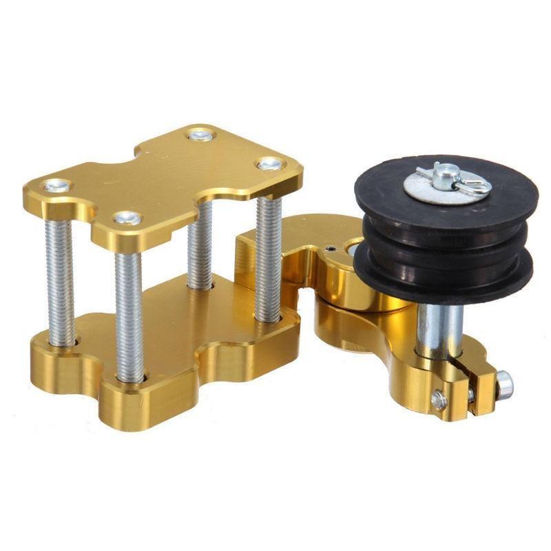 Portable Motorcycle Aluminum Adjuster Chain Tensioner Bolt On Roller Tool