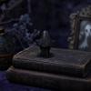 Матовая черная статуэтка-призрак, 3D-печатная милая фигурка, минималистичный декор для дома, и белая уникальная художественная конструкция, двухцветная, устойчивое основание для