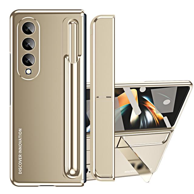 Роскошный чехол из стеклянной пленки с покрытием S Pen для Samsung Galaxy Z Fold 4 5g Fold5 Fold4 Fold 5 Zfold4, защитные чехлы для всего тела