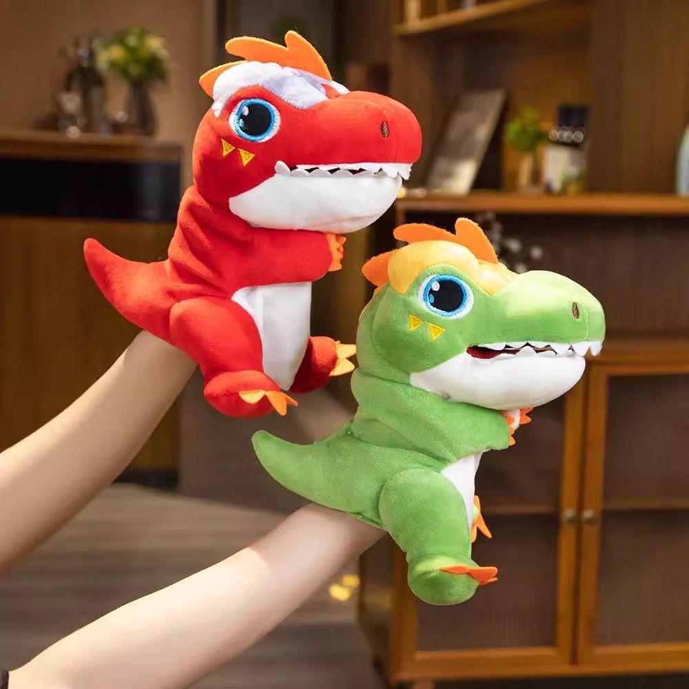 Storytelling Stuffed Plush Dinosaur Toys Plush Doll Hand Finger Story Puppet Story Time