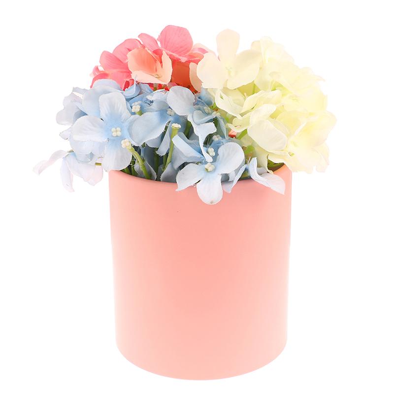 1Pc Flower Box Rose Bouquet Boxes Round Box Flower Arrangement Wedding Decor