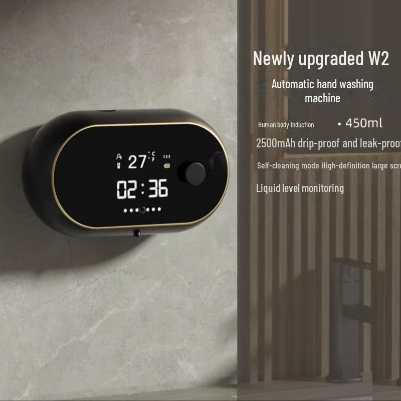 W2 Автоматический настенный интеллектуальный дозатор пенного дезинфицирующего средства для рук с индукционной зарядкой
