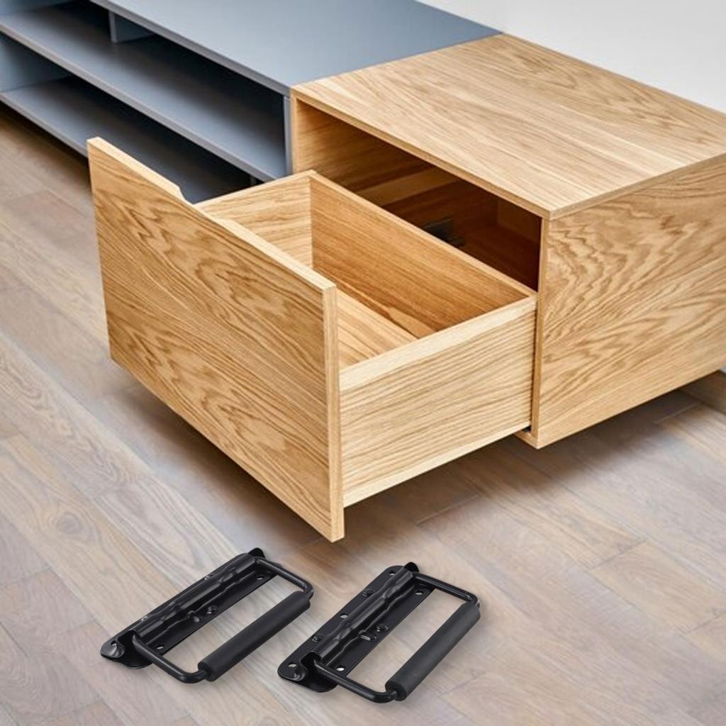 2pcs Heavy Duty Spring Loaded Chest Handles for Furniture and Toolboxes