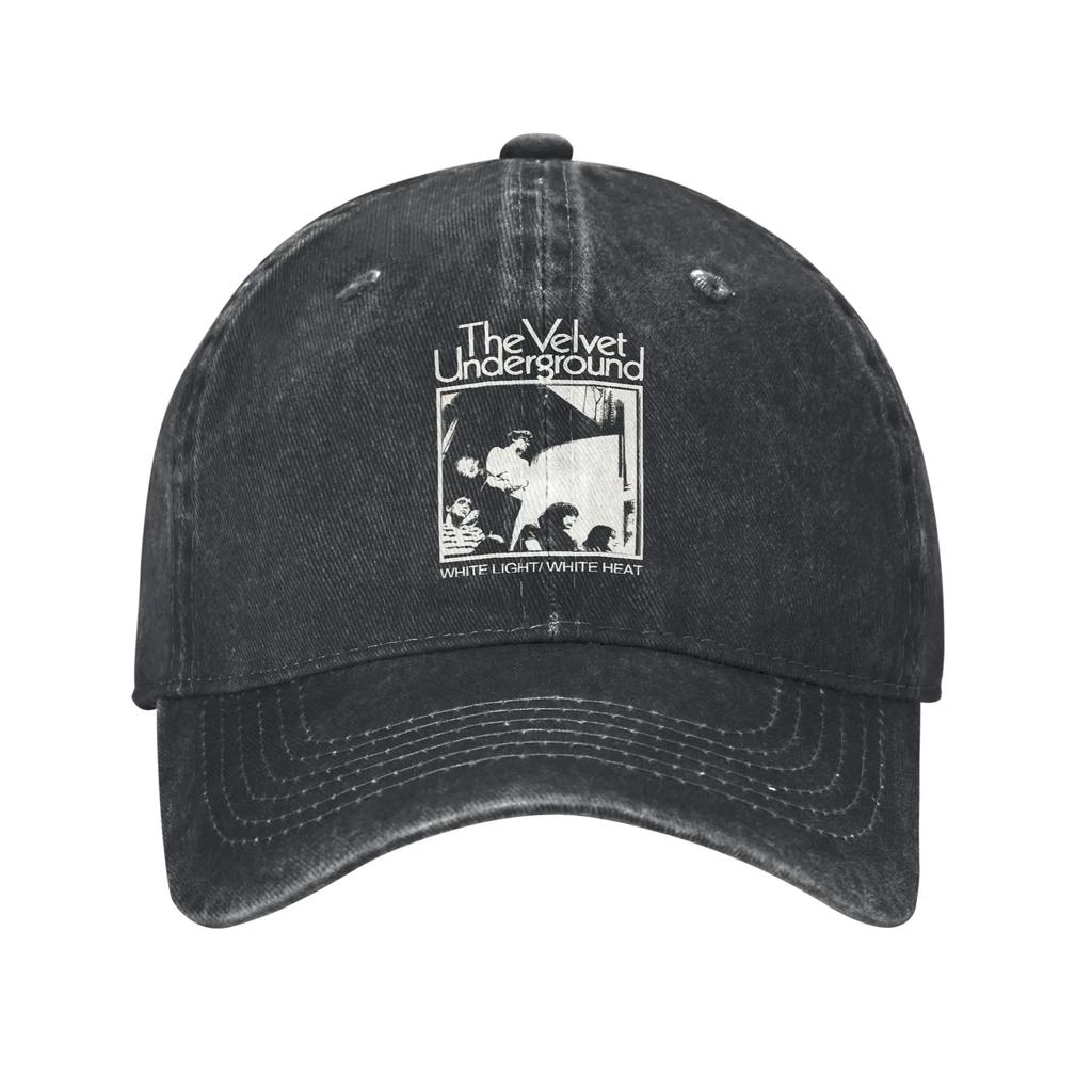 Рок-группа The Velvet Underground Бейсболки Ретро Потертые Выстиранные Snapback Унисекс Для тренировок на свежем воздухе Мягкие без структуры Кепки