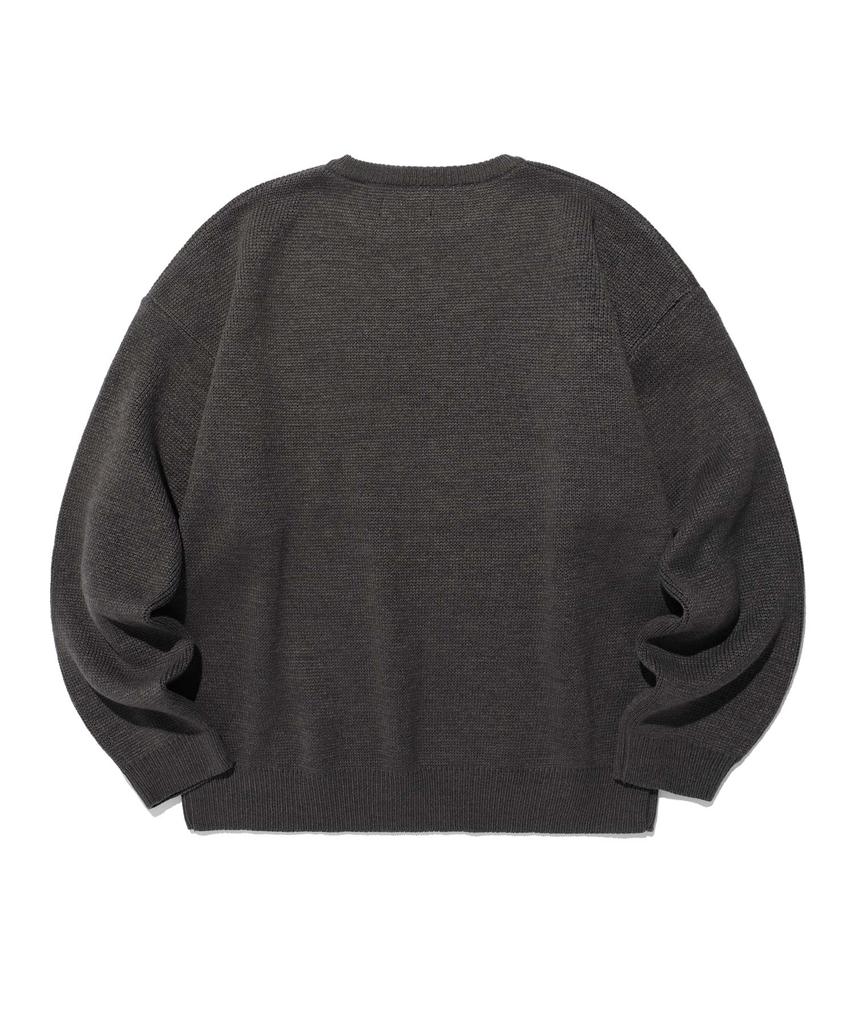 ISTKUNST 99 Punk Knit_Charcoal(Ik2Efmk601A)