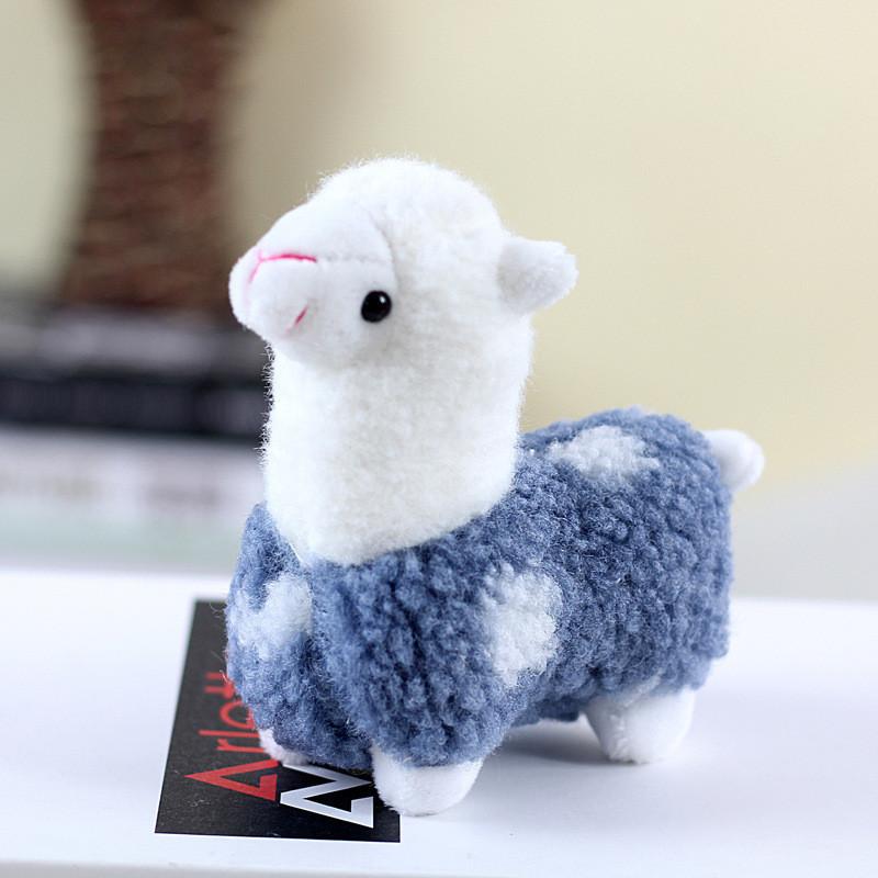 Adorable Plush Alpaca Keychain Charming Small Stuffed Toy For Bags And Gifts