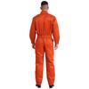Mens Pure Cotton Jumpsuit Stand Collar Design Long Sleeve Front Zip Overalls Work Uniform Coveralls