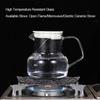 BORREY1L Transparent Borosilicate Glass Teapot Heat-Resistant Large Clear Tea Pot Flower Tea Set Puer Kettle Teapot Holder Base