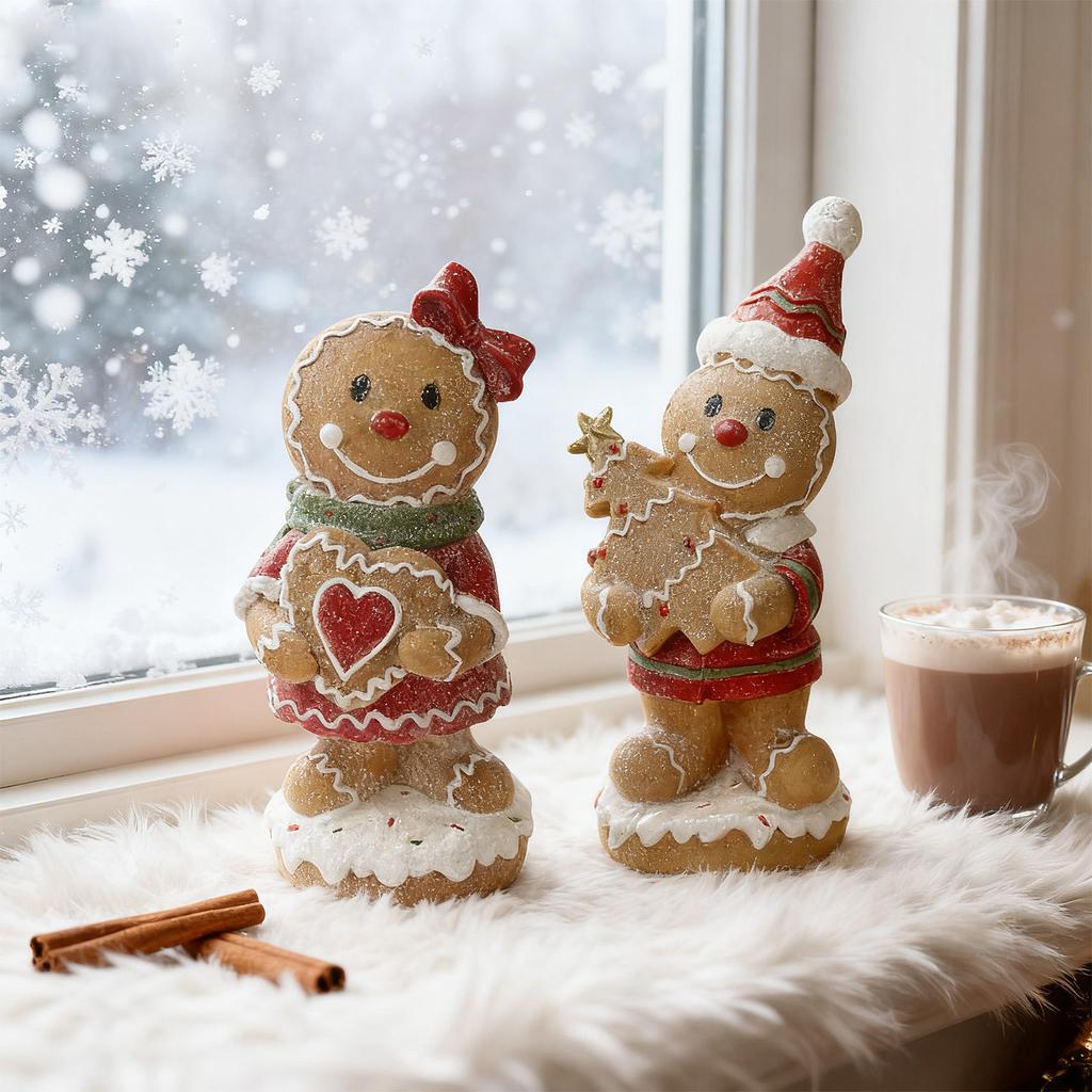 Рождественские фигурки мужчин, Милые мужские украшения, Рождественская смола, стоячие фигурки, украшение для камина, стола