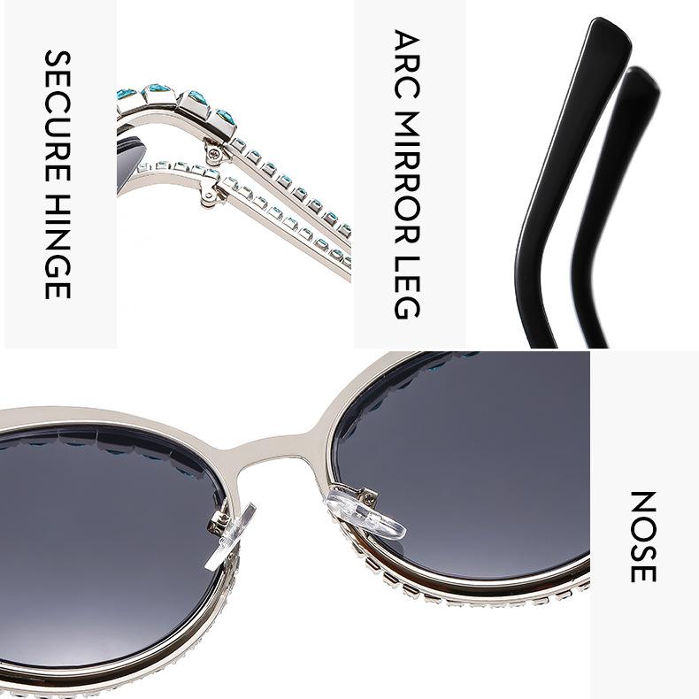 Солнцезащитные очки со стразами для женщин, роскошные брендовые мужские очки в стиле стимпанк, аксессуары для вечеринок и пляжа
