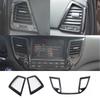 Для Hyundai Tucson 2015 2016 2017 2018 Накладка на центральный воздуховод приборной панели Стиль карбона Аксессуары для интерьера