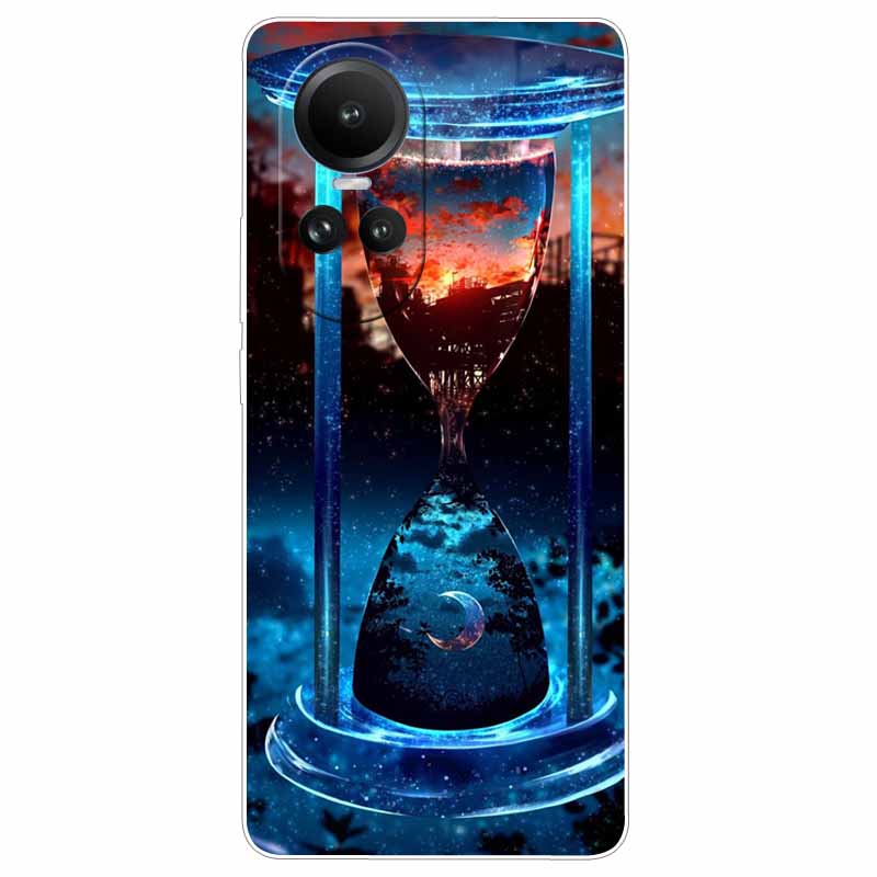 Чехол для Oppo Reno 10 5G CPH2531 Силиконовый Расписной Кот Животные ТПУ Мягкий Мраморный Coque для Oppo Reno10 Pro 5G CPH2525 Чехол для Телефона