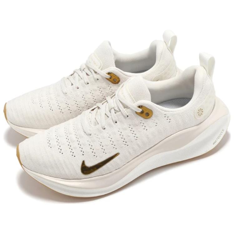 Nike ReactX Infinity Run 4 Белый Жевательная резинка Металлик Золотой Женские DR2670-013