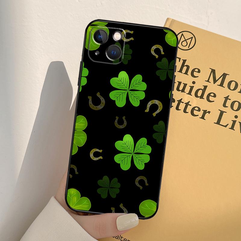 Ireland Shamrock Lucky Phone Case For iPhone 17 16 15 14 11 12 13 Pro Max mini XR 16e 15 16 Plus 17 Air Full Cover