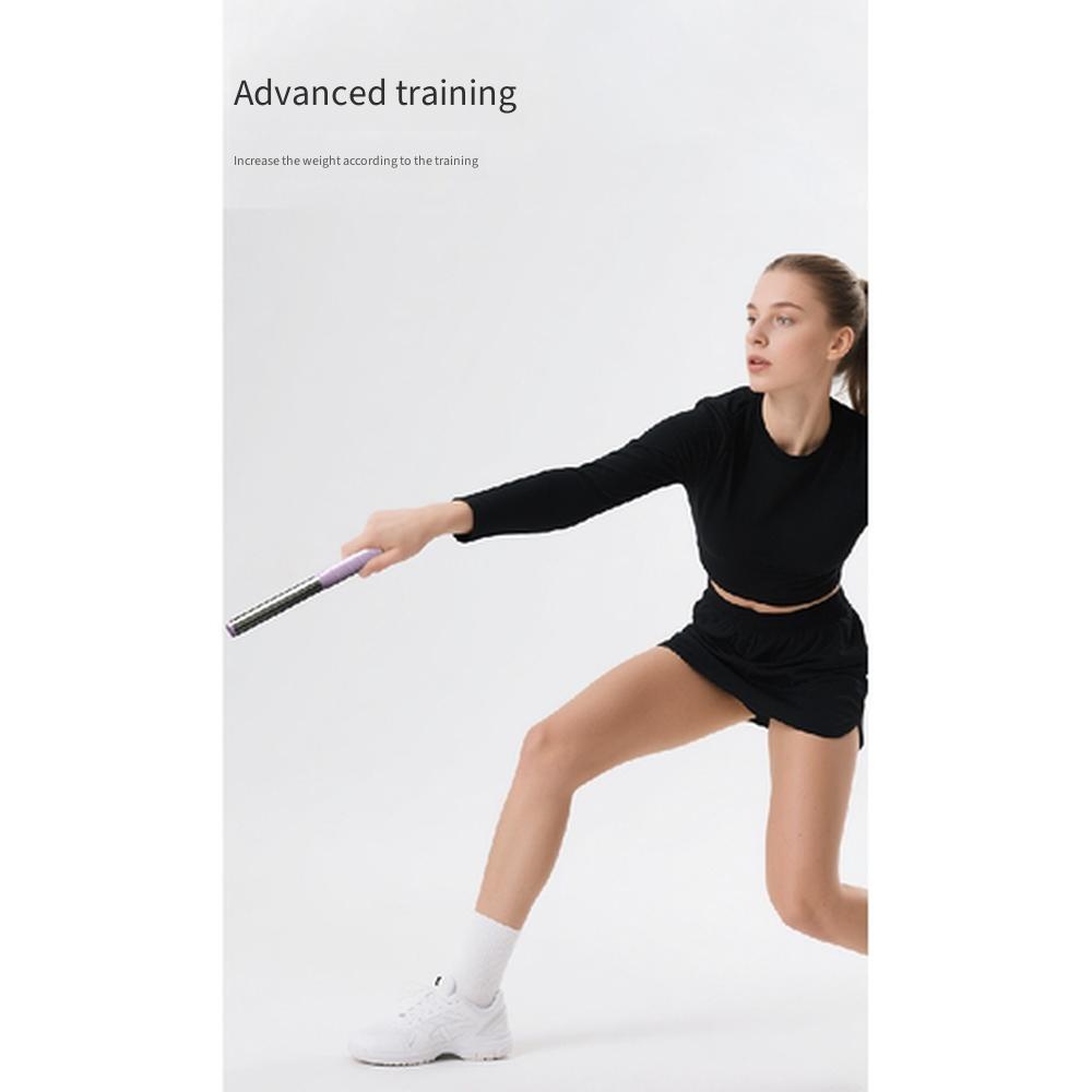 Badminton Swing Trainer for Whip Force Practice, Sound Making Adjustable Tension Training Tool for Forehand Backhand Smash & Clear Shots