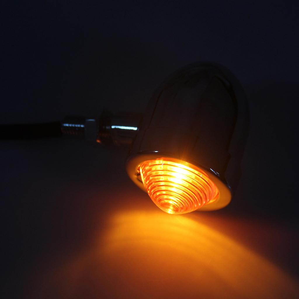 Универсальные мотоциклетные указатели поворота светодиодный индикатор мигания янтарный мотоциклетный фонарь-мигалка для аксессуаров Harley Cafe Racer