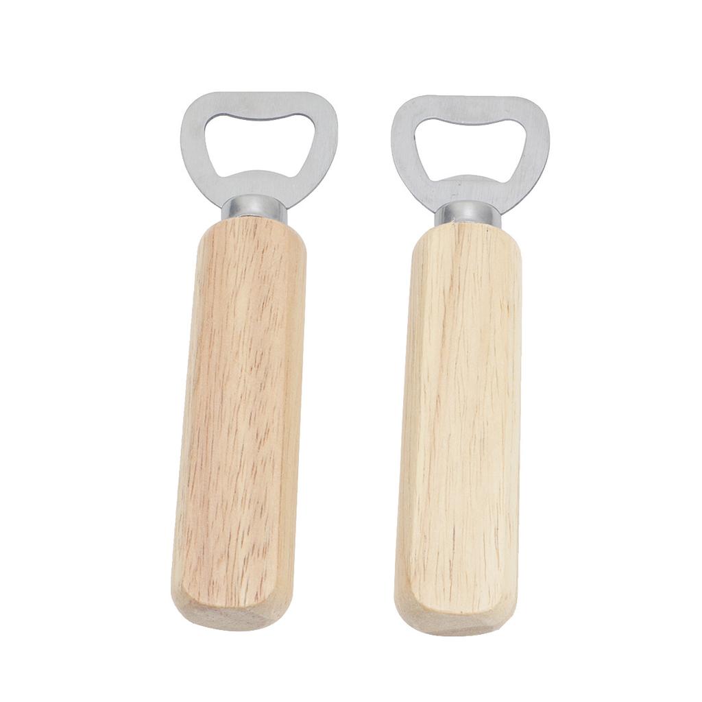1PC Wooden Handle Beer Bottle Opener, Solid Wood Beer Bottle Opener, Simple Wooden Bottle Opener, Soda Screwdriver Bottle Opener