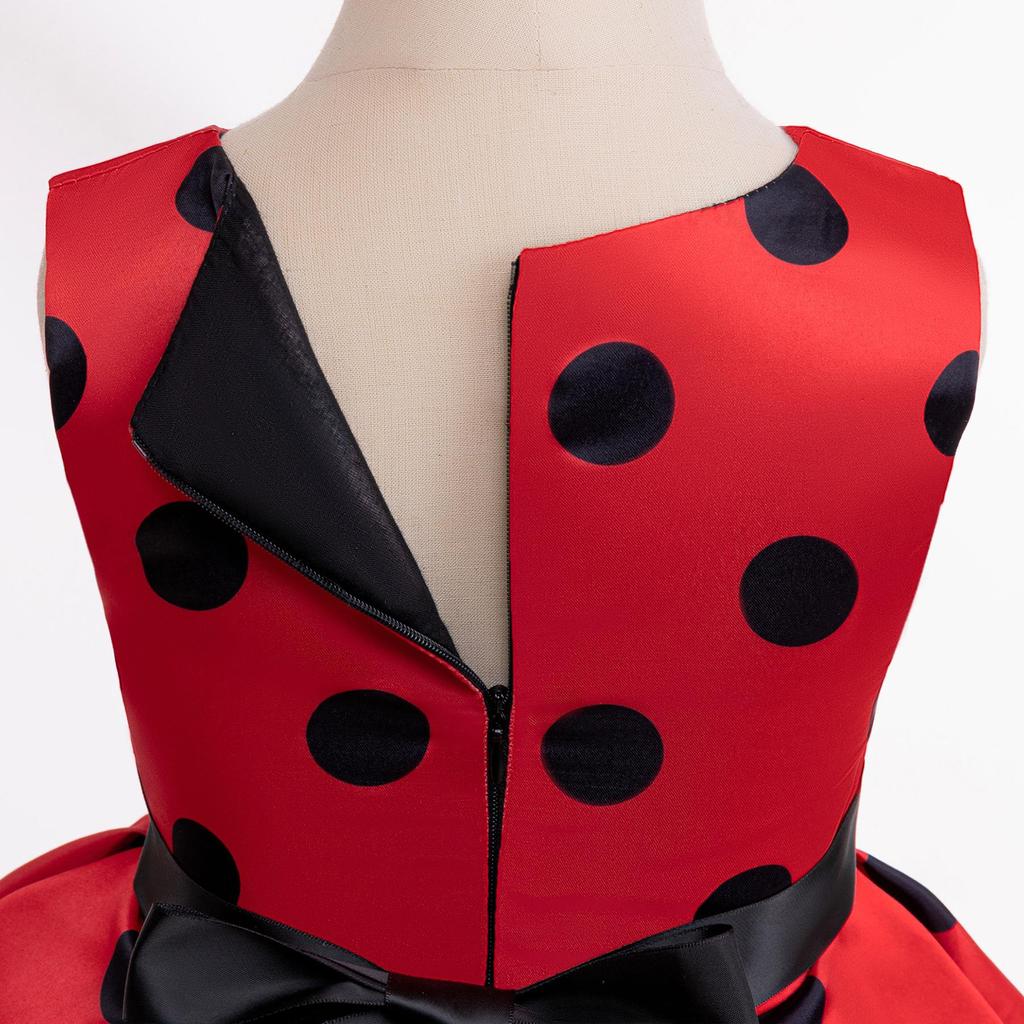 Платье принцессы с принтом бантов на Хэллоуин 2024 года для девочек