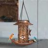 Dual-Purpose Metal Solar Bird Feeder & Decorative Lawn Light