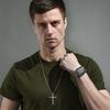 Lucky Magic Cross Cool Men Titanium Steel Necklace Hip Hop Punk Personality Street Tide Nightclub Accessories