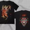 Футболка SLAYER Band Soldier Black Retro 90-х годов с двусторонним принтом