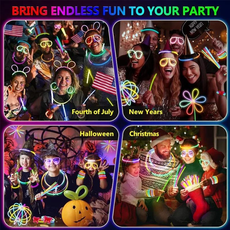 50-200 шт одноразовые цветные флуоресцентные палочки ведро флуоресцентные палочки ночник палочка концерт рождественский ручной реквизит