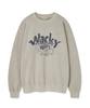 WACKY WILLY Kiki Leo Typographic Sweatshirt Ecru