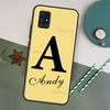 Персонализированный чехол с инициалами имени для Samsung A32 A52 A12 A42 A72 A02 A10 A20 S A40 A50 A70 A11 A31 A51 A71 A21S A20e