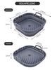 Silicone Air Fryer Liners Square Reusable Silicone Basket Easy To Clean Air Fryers Pot for 5.8 To 8 Qt Air Fryer Baking Tray
