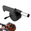 Outdoor Cooking BBQ Fan Air Blower For Barbecue Fire Bellows Hand Crank Tool For Picnic Camping