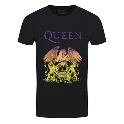Футболка Queen Градиент Классический Герб Рок-группа Официальная Черная Новая