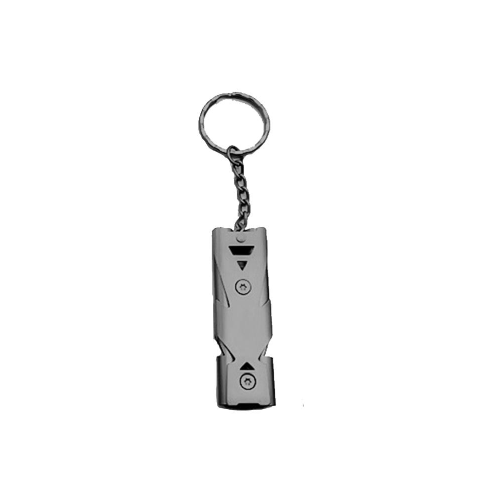High Decibel Outdoor Life-Saving Emergency Whistles Stainless Steel Portable Keychain Pipe Urgency Survival Multifunction Tool