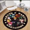 Anime Naruto Print Carpet  Area Rugs Round Carpet for Living Room Floor Mat Flannel Anti-Slip Mat for Children