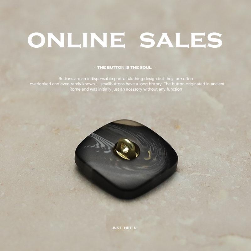 Yisen Xiaoxiang китайские квадратные смоляные металлические пуговицы для курток и пальто