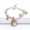 BLINGBAY Women's Bracelet Retro Flower Bracelet Women's Ethnic Style Handmade Jewelry Braided Ceramic Bracelet Jewelry Gift