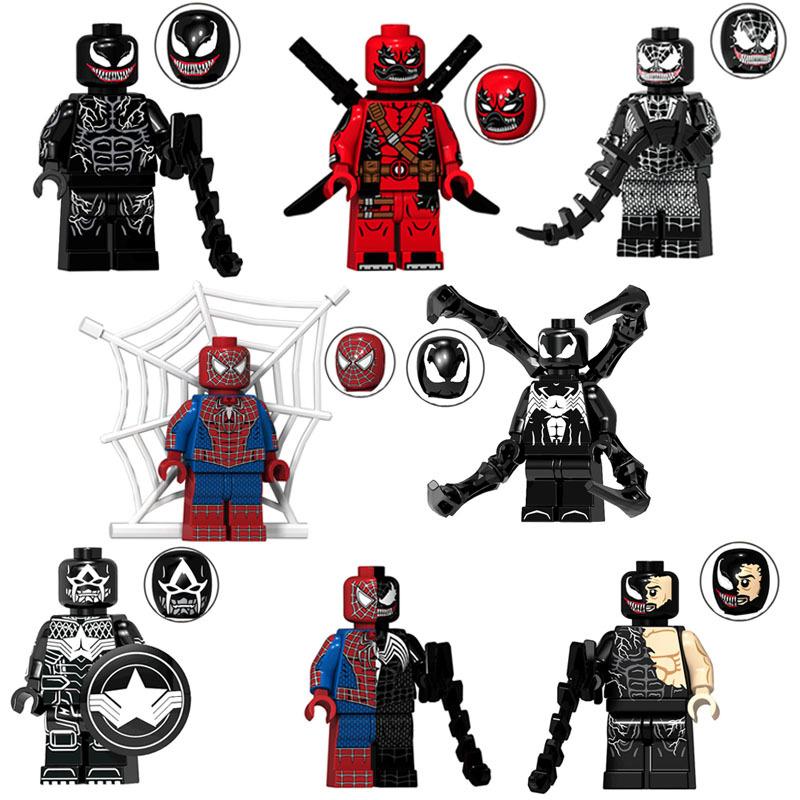 Spider-Man Building Block Figure Mini Bricks Construction Toy Model Desktop Ornament for Kids Gift