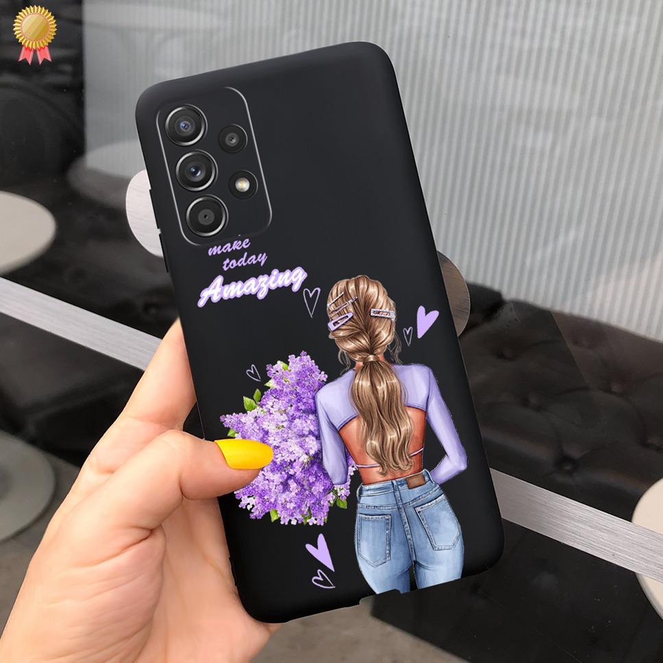 Чехол для Samsung Galaxy A23 5G Модный Милый Прозрачный Матовый Мужской Женский Мягкий ТПУ Силиконовый Чехлы для Телефона Для Samsung Galaxy A23 4G Fundas