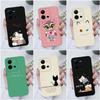 Phone Case For Vivo V21E V23E V25E V27 Pro V9 V19 Neo V20SE Z1 Z3X Z5X Cute Shockproof Cat Protective Soft Silicone Phone Cover For Vivo Bumper