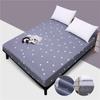 Bedding Fitted Sheet Bed Mattress Cover Printing Mattress Pad Protector Printed Bed Sheet with Elastic 140/160/180/200cm
