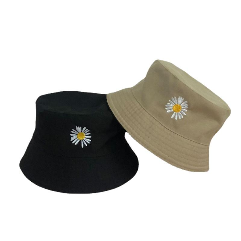 Новинка 2020 года, женские ведро, рыболовные шапки, солнцезащитный крем, солнцезащитная кепка, маленькие ромашки, двусторонняя одежда, весенняя женская одежда F
