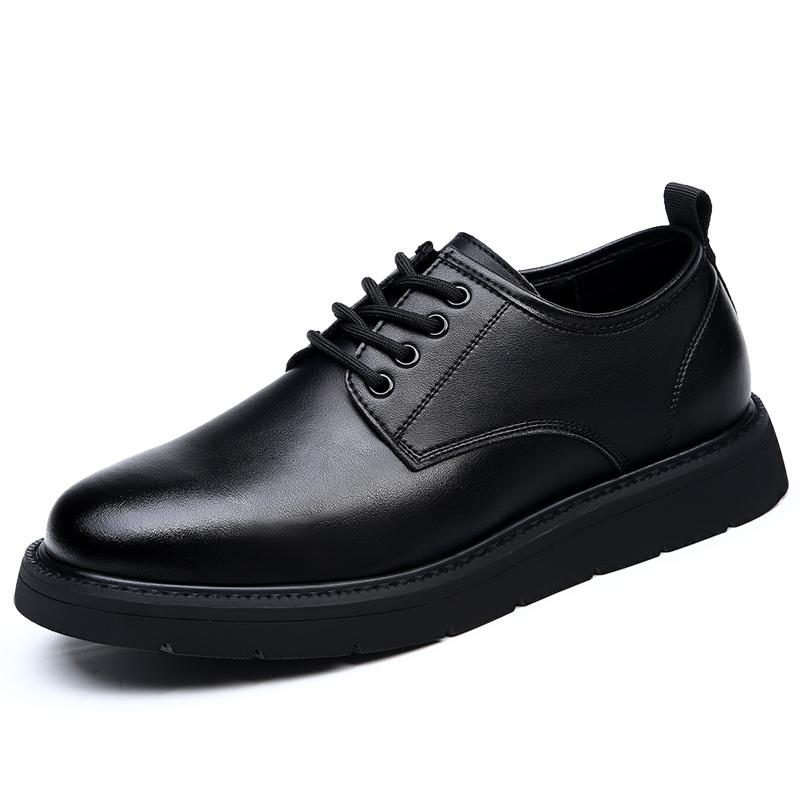 British Style Outdoor Business Shoes Fashion Thick Bottom Oxford Shoes Lace Up Formal Dress Footwear Mens Casual Shoes Hot Sale