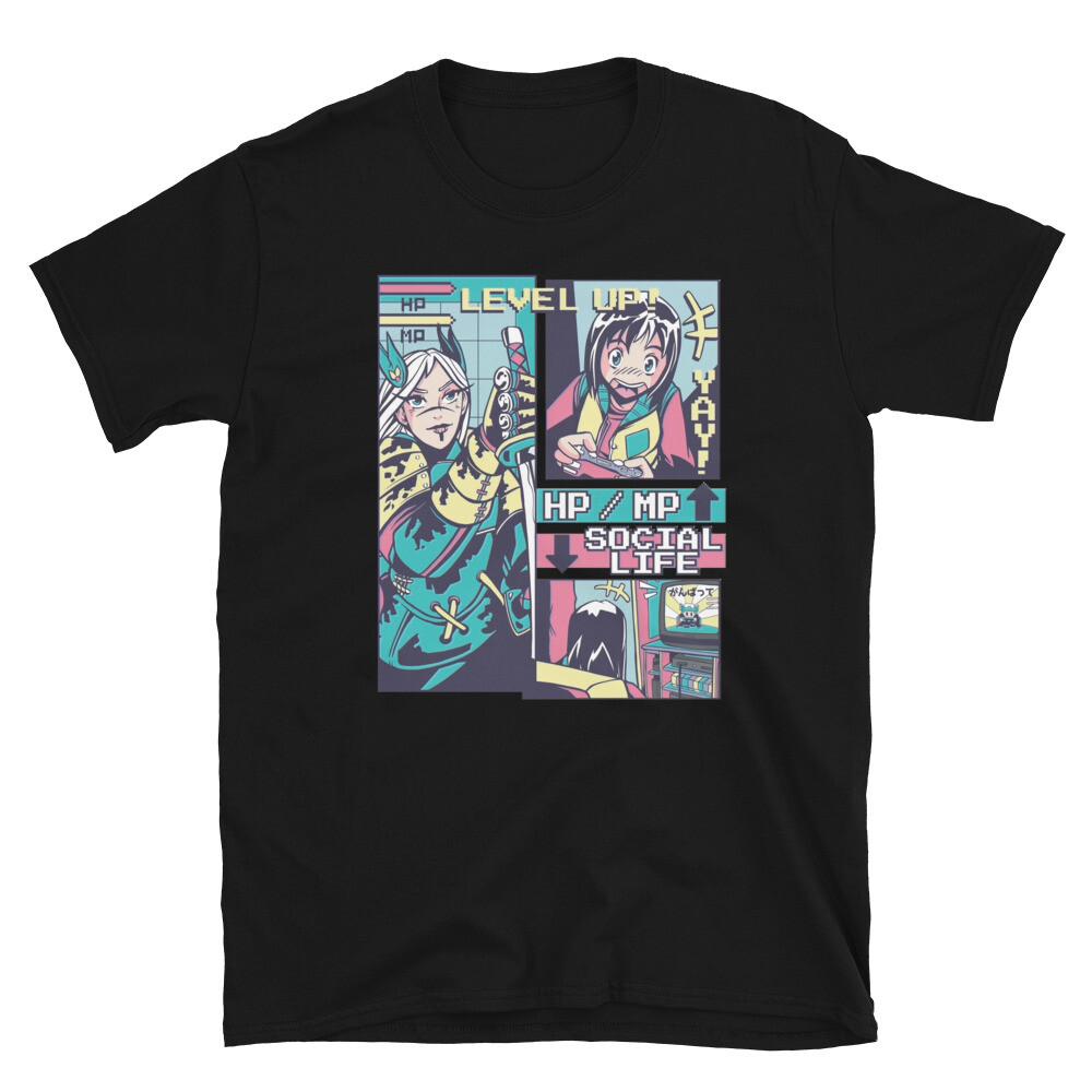 Anime Style Gamer Comic Book Style T-Shirt