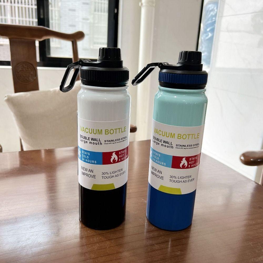600/800ml Insulated Cup Leakproof Sports Water Bottle Vacuum Flask For Outdoor/Travel