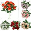 7 Colors Simulated Diamond Rose Flower DIY Party Decoration Festival Supplies Vintage Silk Rose Small Artificial Rose Flowers