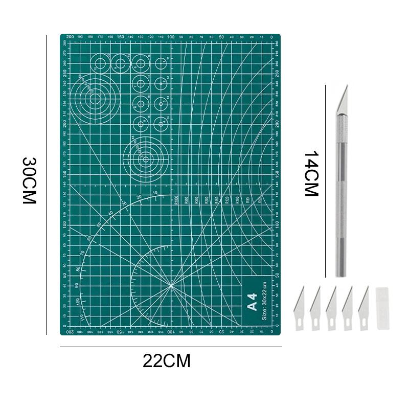 Нож для творчества, прецизионный резак и самовосстанавливающийся коврик для резки, набор ножей для творчества, трафарет для скрапбукинга