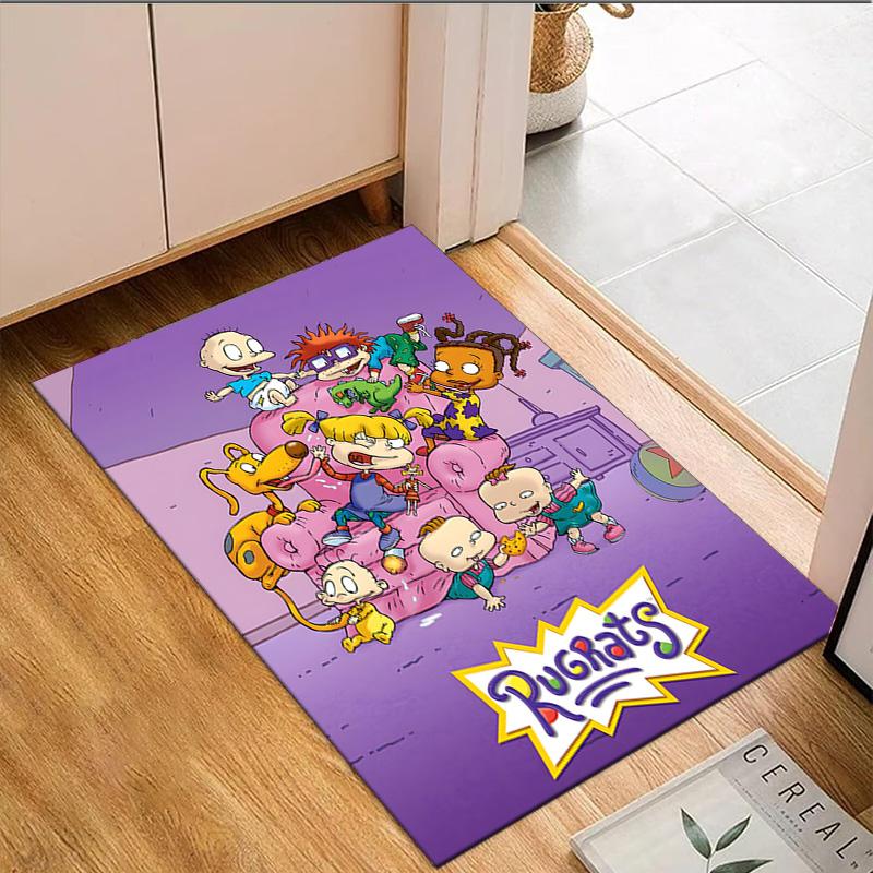 1PC Rugrats Friends Carpet Floor mat, Anti-slip mat Chair rug For livingroom,Bedroom, doormat home decor Gift Christmas Gifts