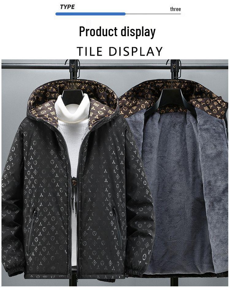 Европейская модная мужская клетчатая жаккардовая куртка с воротником-стойкой - Весенне-осенний повседневный топ в корейском стиле