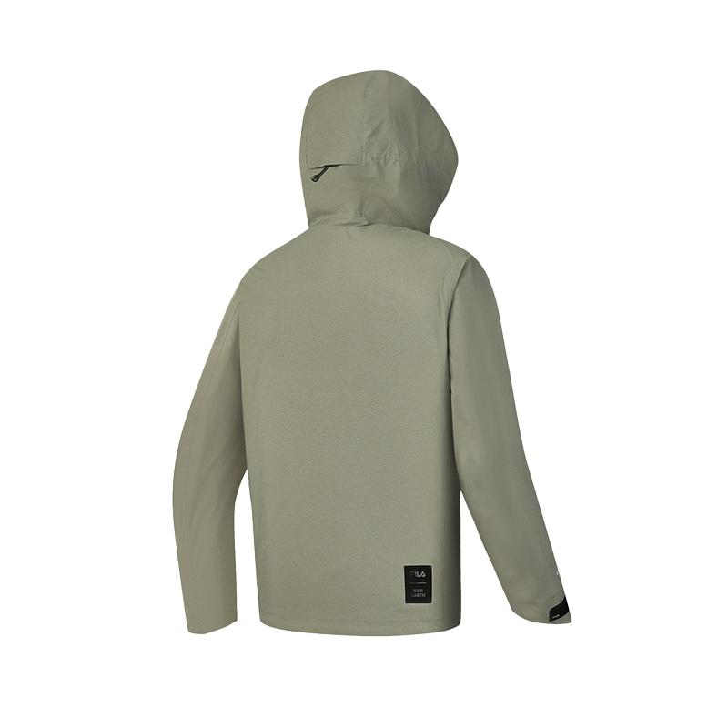 Men's Jacket FILA Thermal Windbreaker Jacket Men's Fir Green