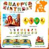 38pcs Cartoon Party Decorations, Cartoon Birthday Decorations Set - Cartoon Balloons Banner & Cartoon Balloon Cupcake Decorations etc Cartoon Themed